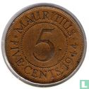 Mauritius 5 cent 1944 - Afbeelding 1