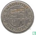 Mauritius 1 rupee 1950 - Image 1