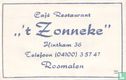Café Restaurant " 't Zonneke" - Afbeelding 1