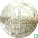 Belgium 50 francs 1958 (NLD - coin alignment) "Brussels World Fair" - Image 1