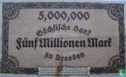 Dresden, Sächsische Bank 5 Million Mark 1923 - Image 2