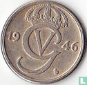 Zweden 25 öre 1946 (nikkel-brons - type 1) - Afbeelding 1