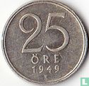 Zweden 25 öre 1949 - Afbeelding 1