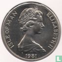 Île de Man 1 crown 1981 (cuivre-nickel) "Royal Wedding of Prince Charles and Lady Diana - coats of arms" - Image 1