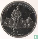 Man 1 crown 1994 "50th anniversary of Normandy Invasion - Commandos at Sword Beach" - Afbeelding 2
