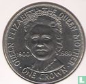 Île de Man 1 crown 1980 (cuivre-nickel) "80th birthday of Queen Mother" - Image 2