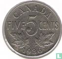 Canada 5 cents 1936 - Afbeelding 1