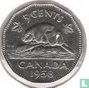 Canada 5 cents 1958 - Afbeelding 1