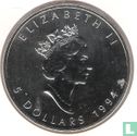 Canada  5 dollars 1994 (zilver) - Afbeelding 1