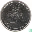 Canada 25 cents 2004 "400th anniversary of the first French settlement in Acadia" - Image 1