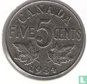 Canada 5 cents 1934 - Afbeelding 1