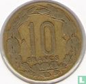 Äquatorialafrikanische Staaten 10 Franc 1967 - Bild 2
