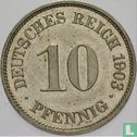 Empire allemand 10 pfennig 1903 (A) - Image 1