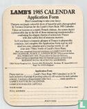 Fancy that Lamb's 1985 calendar / Application form - Bild 2
