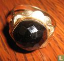 Antieke gouden ring met granaat - Image 1