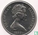 Île de Man 1 crown 1977 (cuivre-nickel) "Queen's Silver Jubilee Appeal" - Image 1