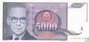 Yugoslavia 5,000 Dinara 1991 - Image 1