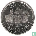 Gibraltar 10 pence 2004 "300th anniversary British occupation of Gibraltar" - Afbeelding 2