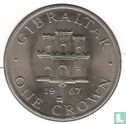 Gibraltar 1 crown 1967 - Image 1