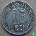 Ceylan 10 cents 1913 - Image 1