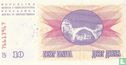 Bosnie-Herzégovine 10.000 Dinara 1993 (P53b) - Image 2