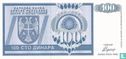 Srpska 100 Dinara 1992 - Afbeelding 1