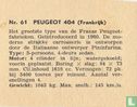 Peugeot 404 (Frankrijk) - Afbeelding 2