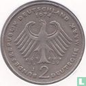 Allemagne 2 mark 1974 (J - Konrad Adenauer) - Image 1