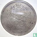 Monaco 20 Franc 1947 - Bild 1