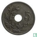 Belgique 5 centimes 1925 (NLD) - Image 2