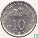 Malaysia 10 sen 2000 - Image 1