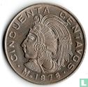 Mexique 50 centavos 1976 (avec les points) - Image 1