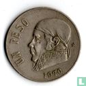 Mexico 1 peso 1970 (smalle datum) - Afbeelding 1