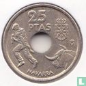 Spanje 25 pesetas 1999 "Navarra" - Afbeelding 2