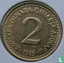 Joegoslavië 2 dinara 1983 - Afbeelding 1