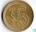 Mexico 5 pesos 1988 - Afbeelding 1
