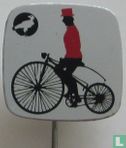 Cycliste sur bicyclette de sécurité [rouge] - Image 1