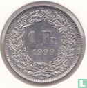 Zwitserland 1 franc 1999 - Afbeelding 1