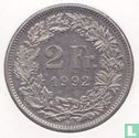 Zwitserland 2 francs 1992 - Afbeelding 1