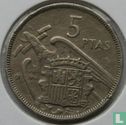 Spain 5 pesetas 1957 (61) - Image 1