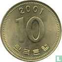 Zuid-Korea 10 won 2001 - Afbeelding 1