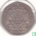 Verenigd Koninkrijk 20 pence 1984 - Afbeelding 1