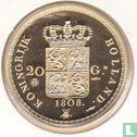 Nederland 20 Gulden Goud 1808 Replica - Afbeelding 2