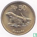 Indonesia 50 rupiah 1998 - Image 2