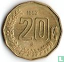Mexico 20 centavos 1992 - Afbeelding 1