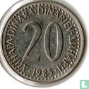 Yugoslavia 20 dinara 1985 - Image 1