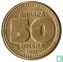 Yougoslavie 50 dinara 1992 - Image 1