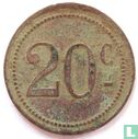 Frankrijk noodgeld 20 centimes - Afbeelding 1