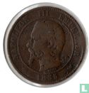 France 10 centimes 1855 (B - ancre) - Image 1