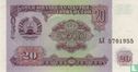 Tadjikistan 20 roubles - Image 1